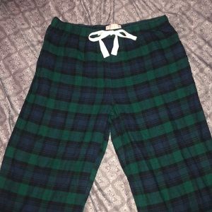 Green and blue Gap pj pants
